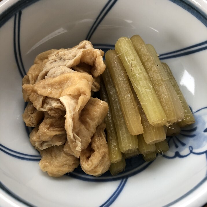 簡単ふきと油揚げの煮物